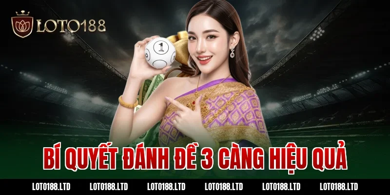 Bí quyết đánh đề 3 càng hiệu quả
