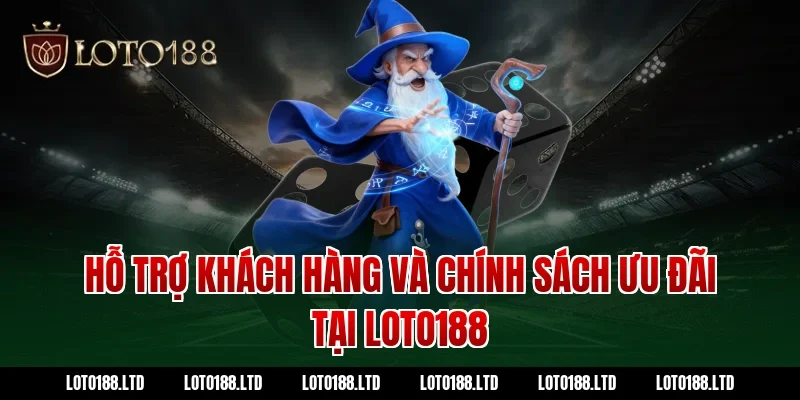 Hỗ trợ khách hàng và chính sách ưu đãi tại Loto188